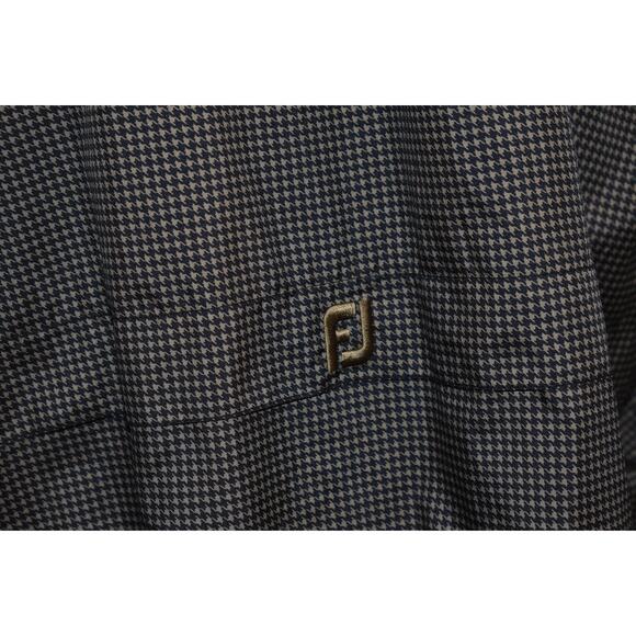 Footjoy Dryjoys Golf Pullover Jacket Mens Size XL Zip Tan Geometric Polyester - Picture 7 of 10